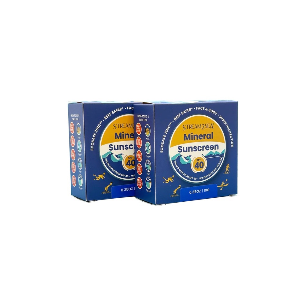 Stream2sea- Mini SPF 40 Sunscreen Tin 0.35oz/10g X2